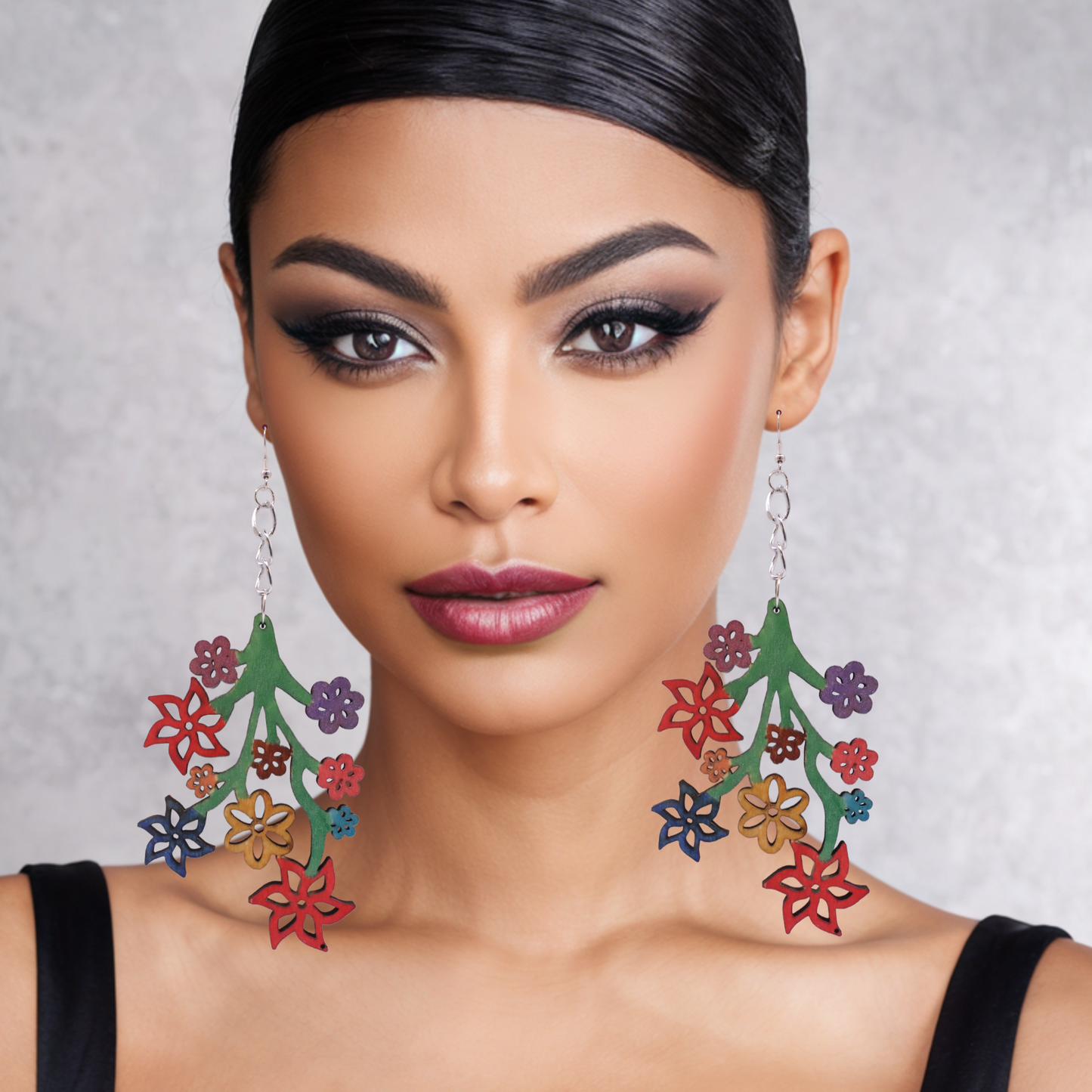 Flower Branch earrings - E246-FL