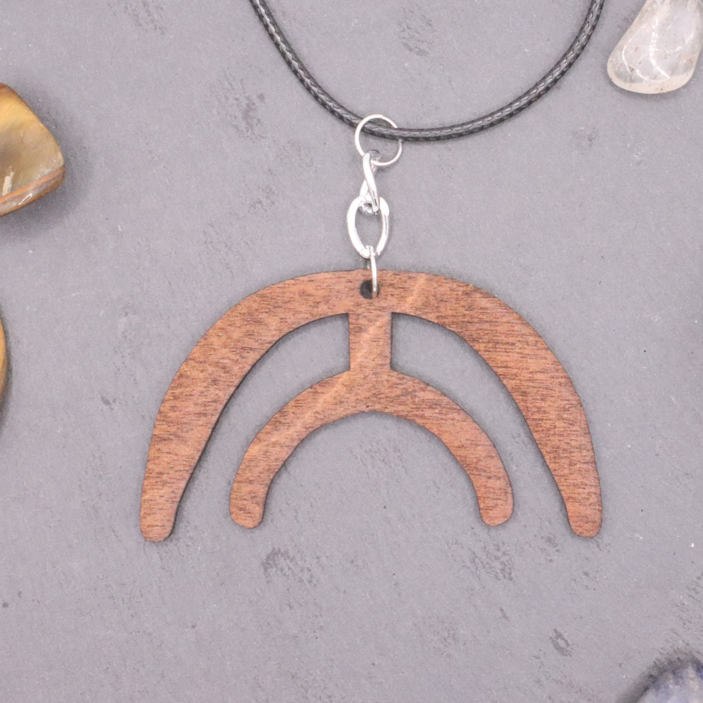 Curved choker necklace - E315-N