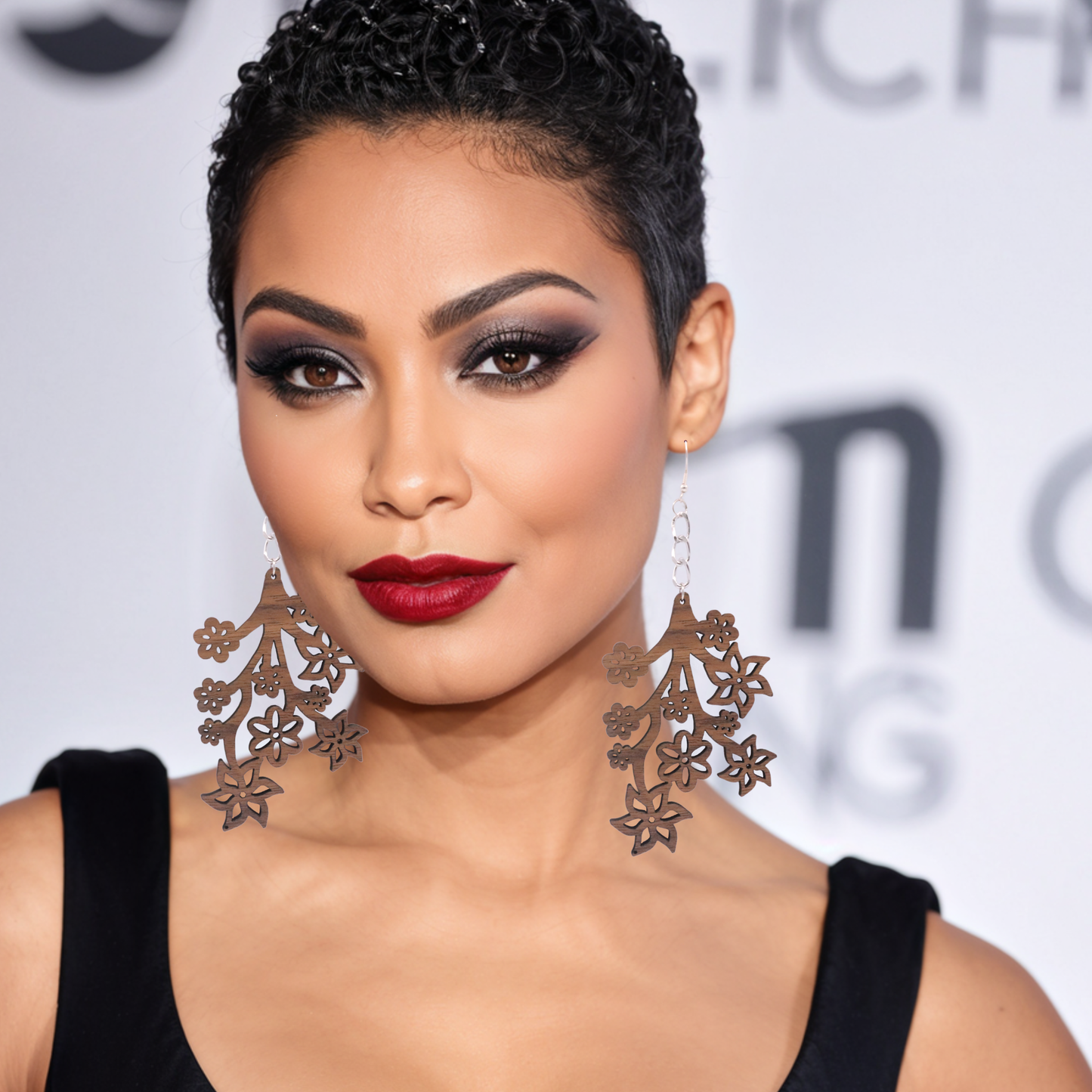 Flower Branch earrings - E246-DW