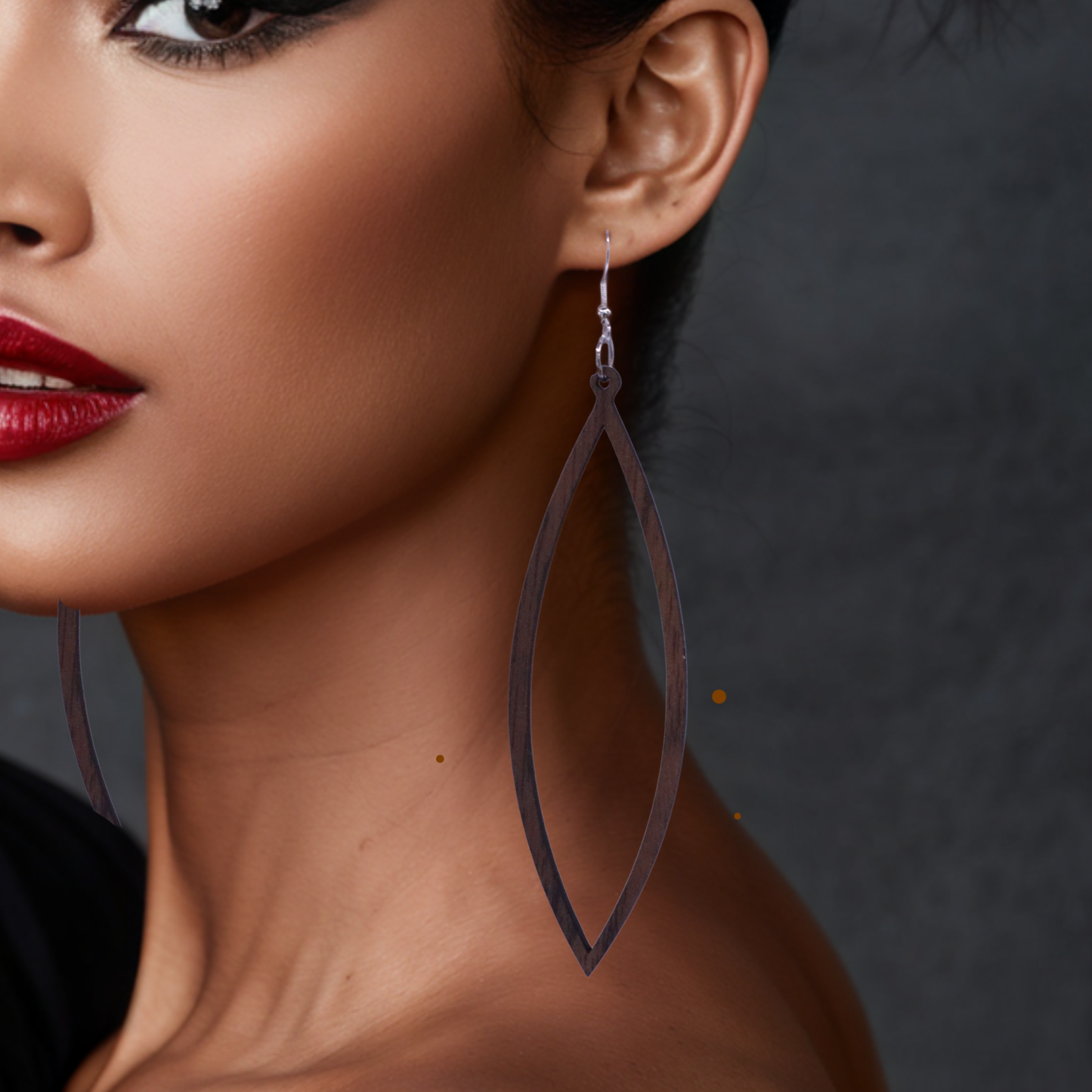 Ultra elegant hoop earrings - E65