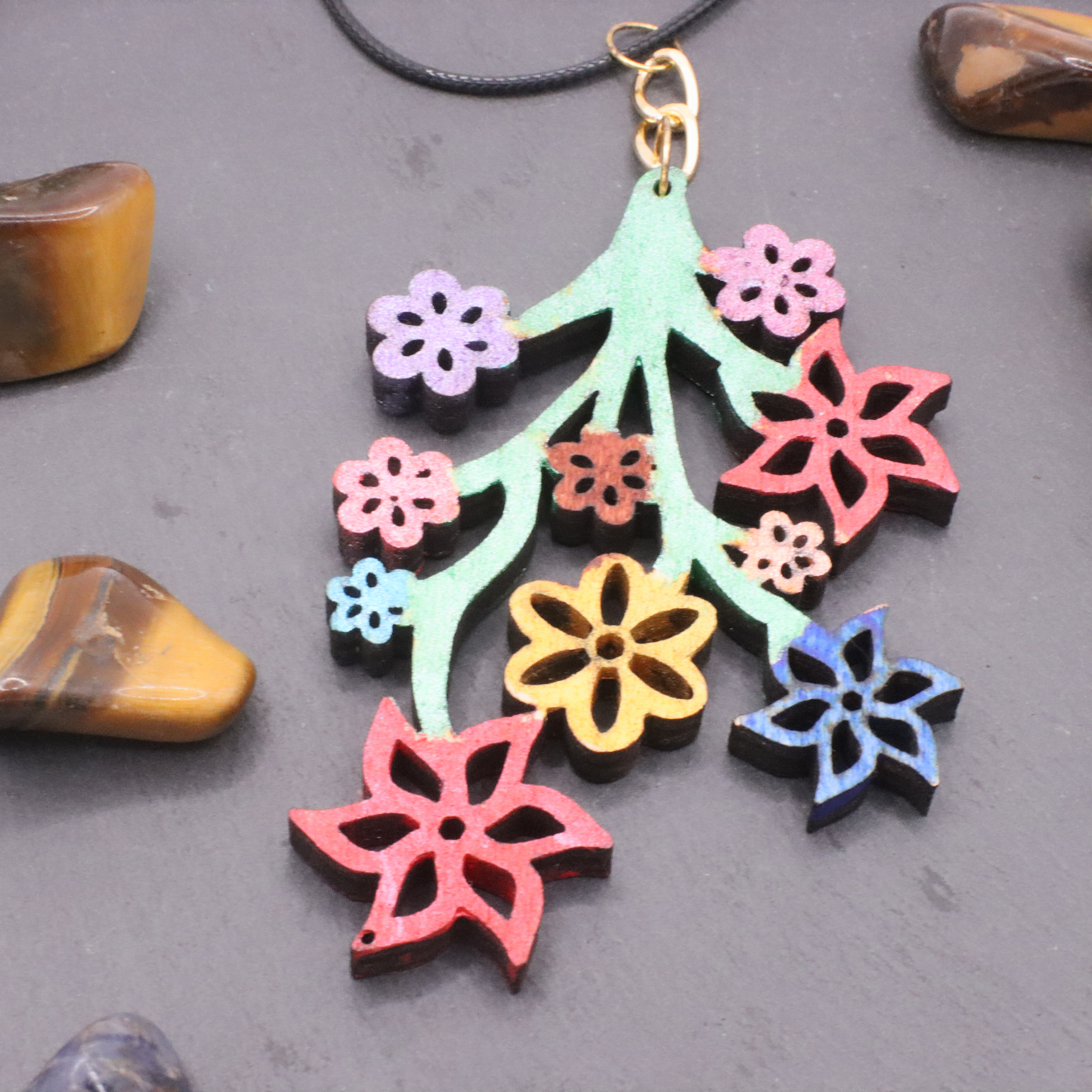 Flower Branch necklace - E246-N-FL