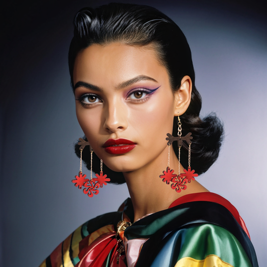 358-Ascend - Triple Chain earrings